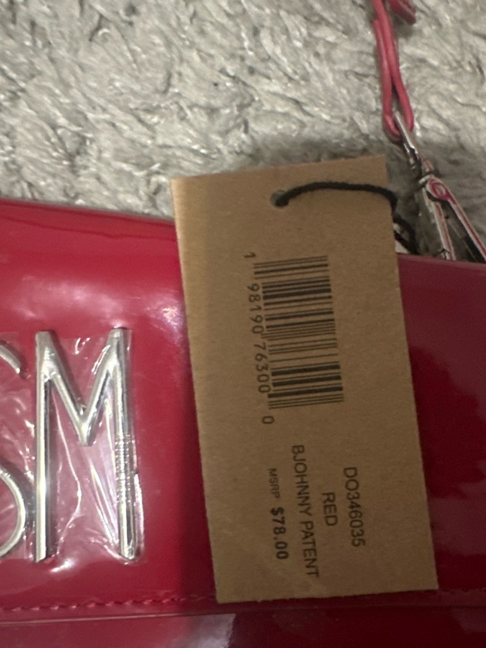 Steve Madden Red Patent Wristlet Clutch